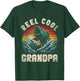 Reel Cool Grandpa Fishing Grandpa Fathers Day Fisherman Fish T-Shirt - T-Shirt | Forest