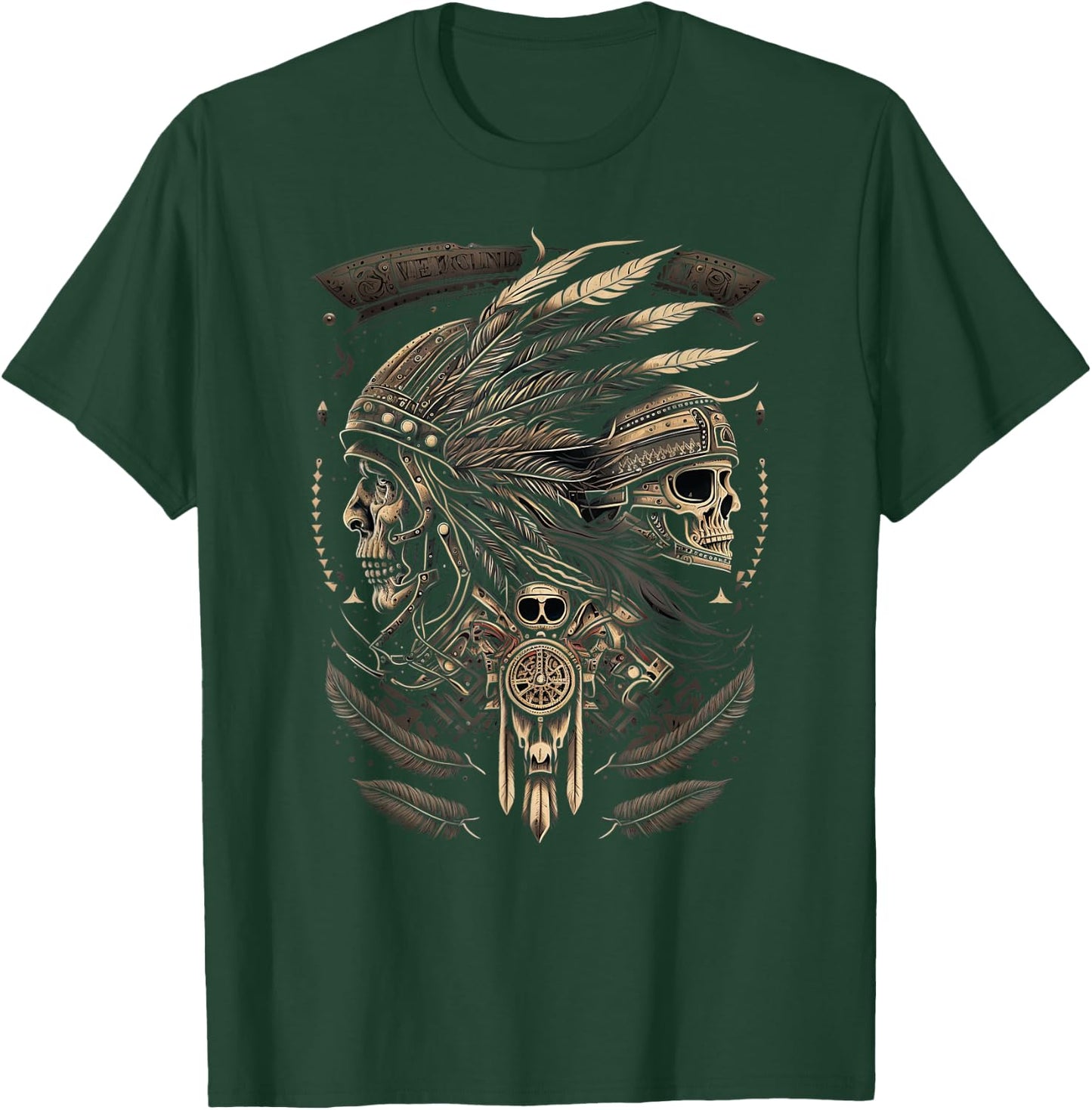 Native American bikes Motorcycle Indian Bikers old classic T-Shirt - T-Shirt | Forest