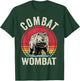 Wombat Retro Combat Wombat Funny T-Shirt - T-Shirt | Forest
