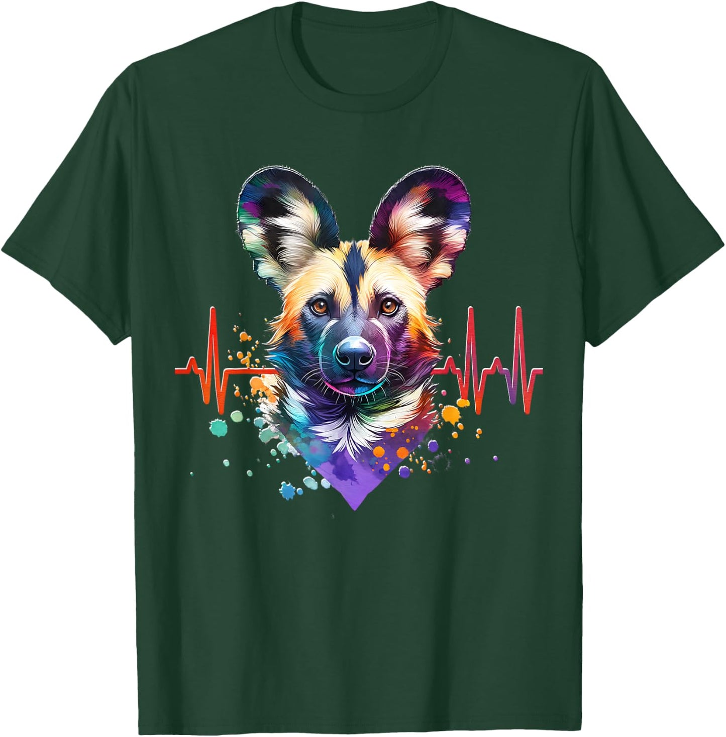 African Wild Dog Cardio African Wild Dog T-Shirt - T-Shirt | Forest