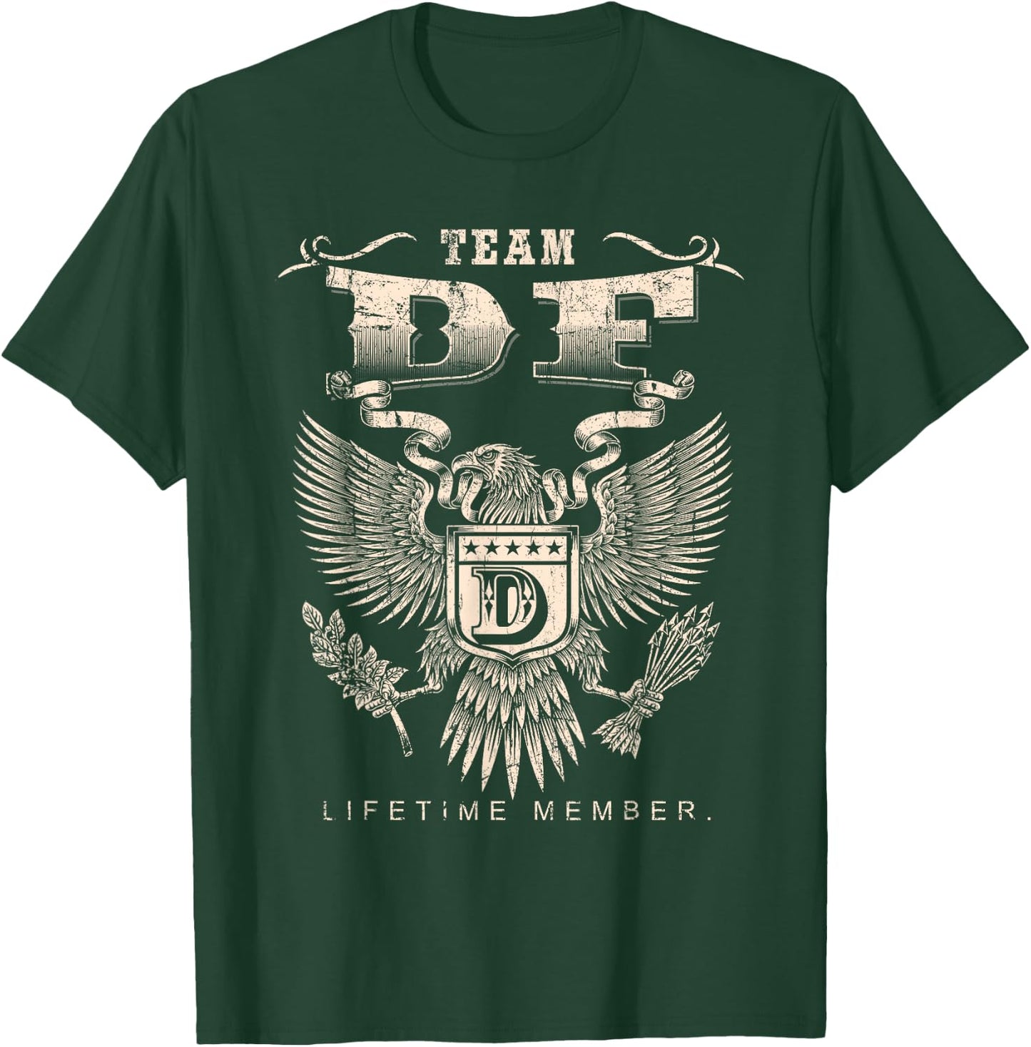 Team Df Lifetime Member - Df Name T-Shirt - T-Shirt | Forest