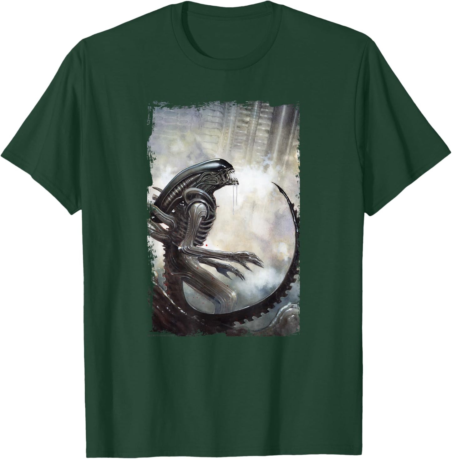 Aliens Iconic Dangerous Xenomorph Big Chest Retro Poster T-Shirt - T-Shirt | Forest