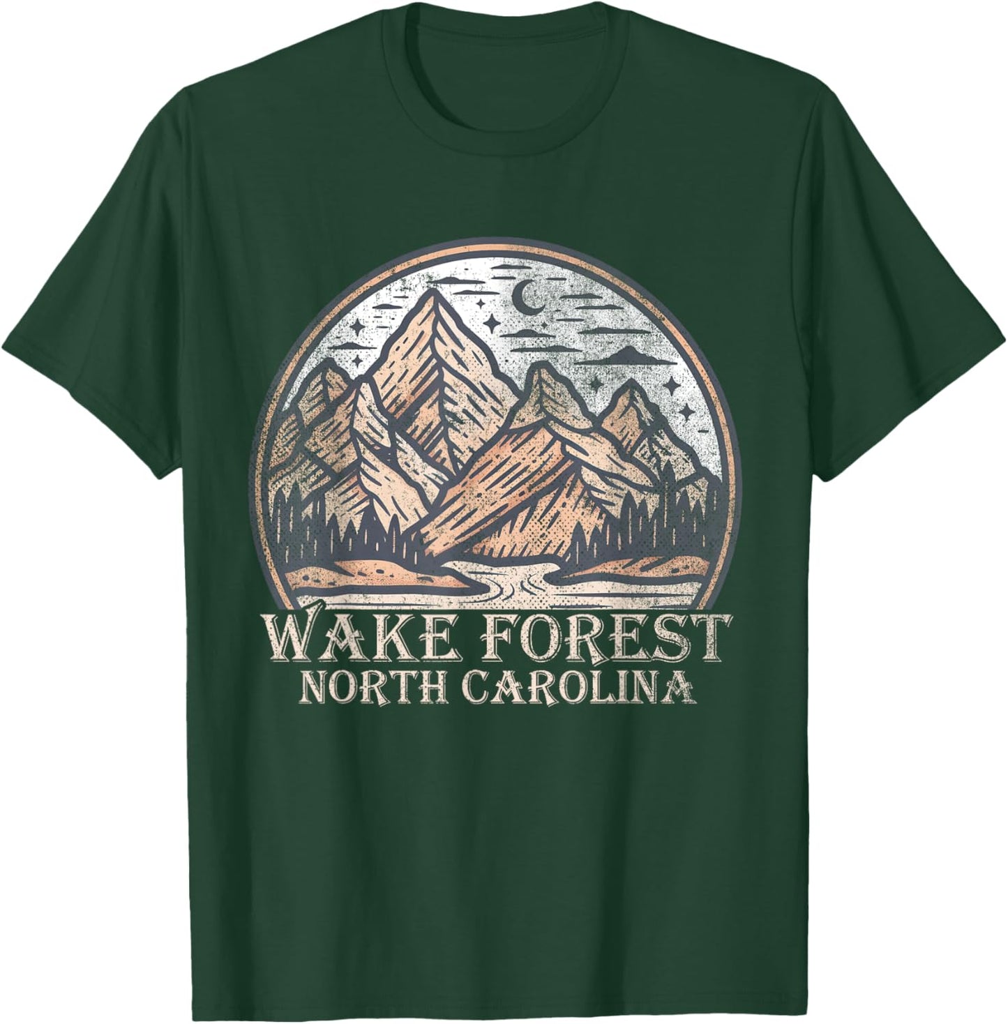 Wake Forest North Carolina NC | Outdoors T-Shirt - T-Shirt | Forest