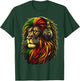 Rasta Reggae Music Headphones Jamaican Lion Judah T-Shirt - T-Shirt | Forest