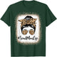 Scout Mom Life Bleached Leopard Messy Bun Mother's day T-Shirt - T-Shirt | Forest