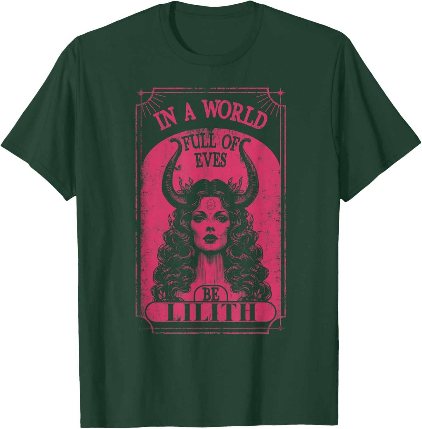 Lilith Demon Queen Pagan Goth Goddess Female T-Shirt - T-Shirt | Forest