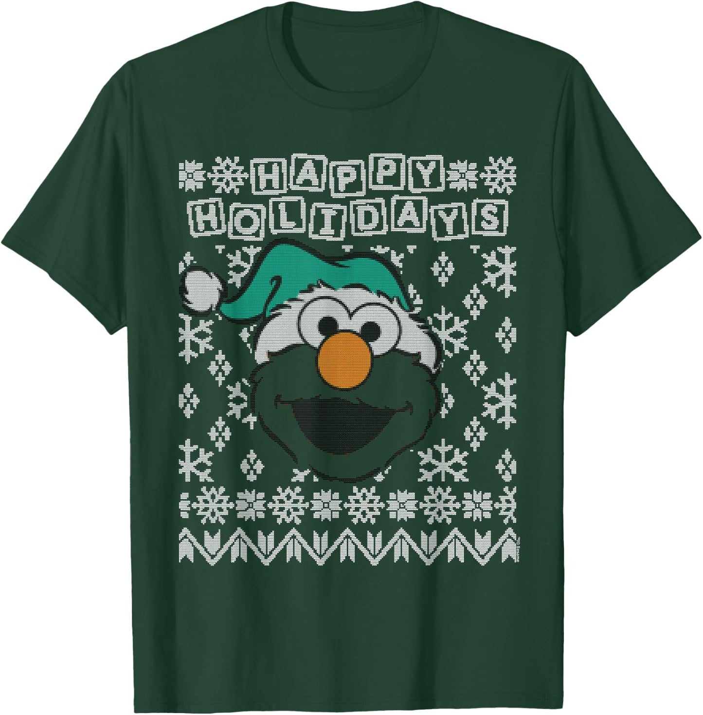 Sesame Street Elmo Ugly Christmas T-Shirt - T-Shirt | Forest