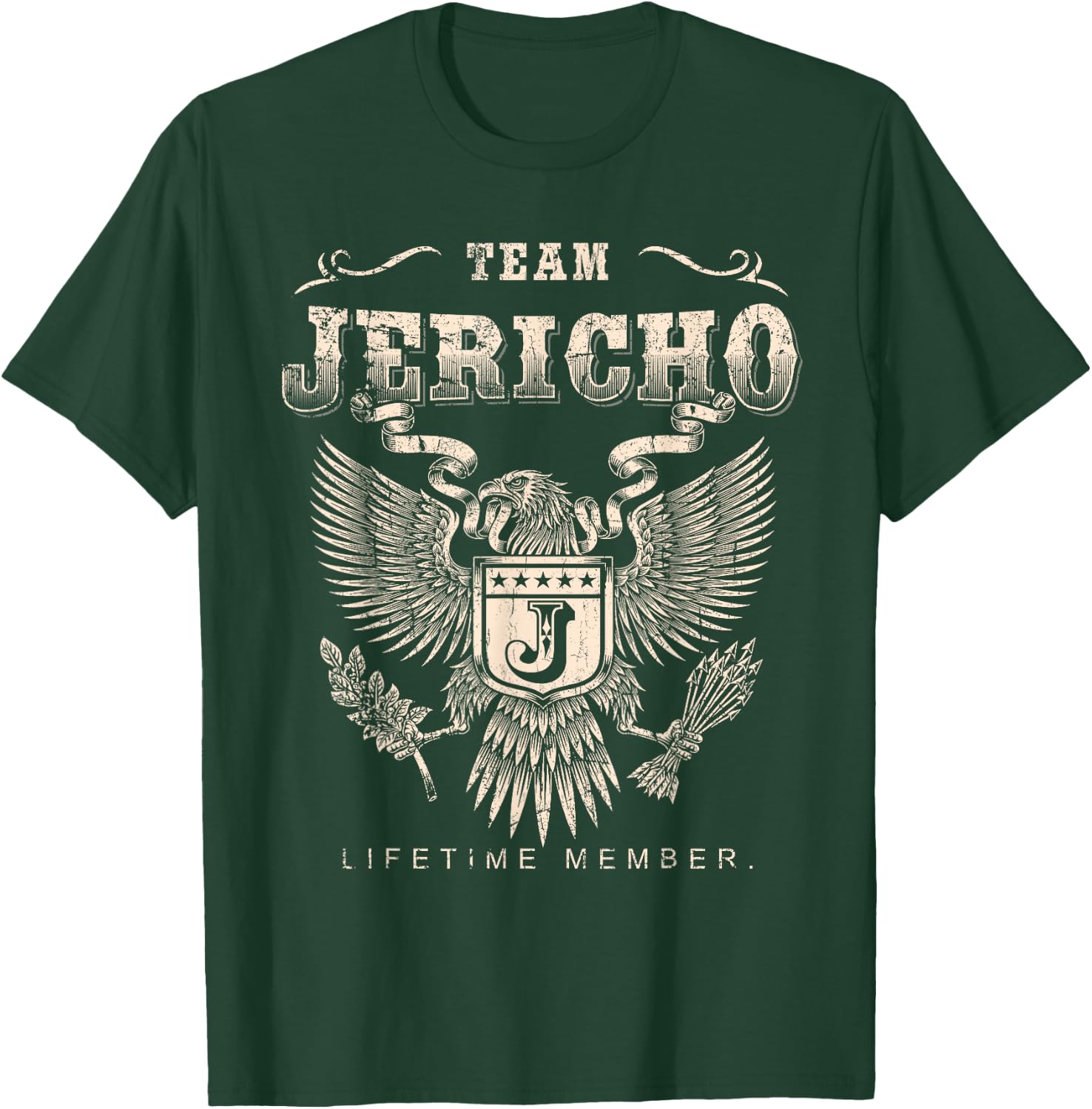 Team Jericho Lifetime Member - Jericho Name T-Shirt - T-Shirt | Forest
