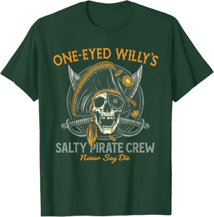 One Eyed Willy's Salty Pirate Crew T-Shirt - T-Shirt | Forest