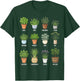 Herbs in Pots Culinary & Botanical Chart T-Shirt - T-Shirt | Forest