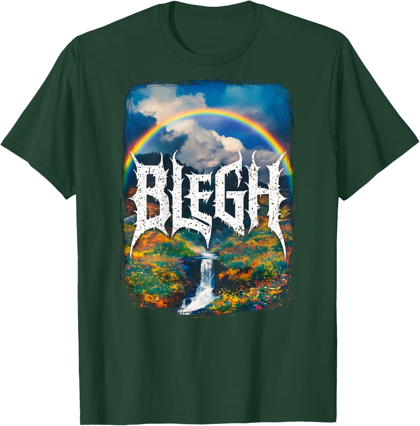 Deathcore (Backprint) Metalcore Cute Blegh T-Shirt - T-Shirt | Forest
