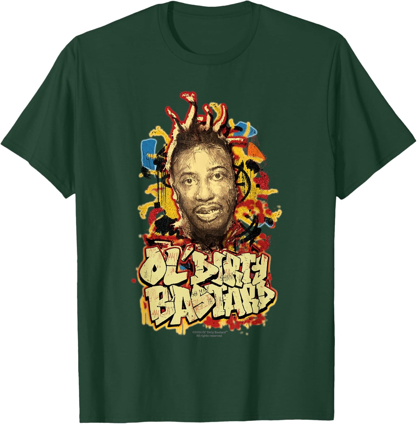 ODB Ol Dirty Ba--ard Splash Graffiti Hip Hop Rap Retro 90s T-Shirt - T-Shirt | Forest