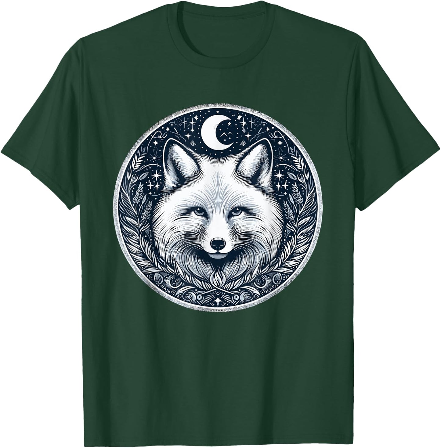 White Polar Arctic Fox T-Shirt - T-Shirt | Forest