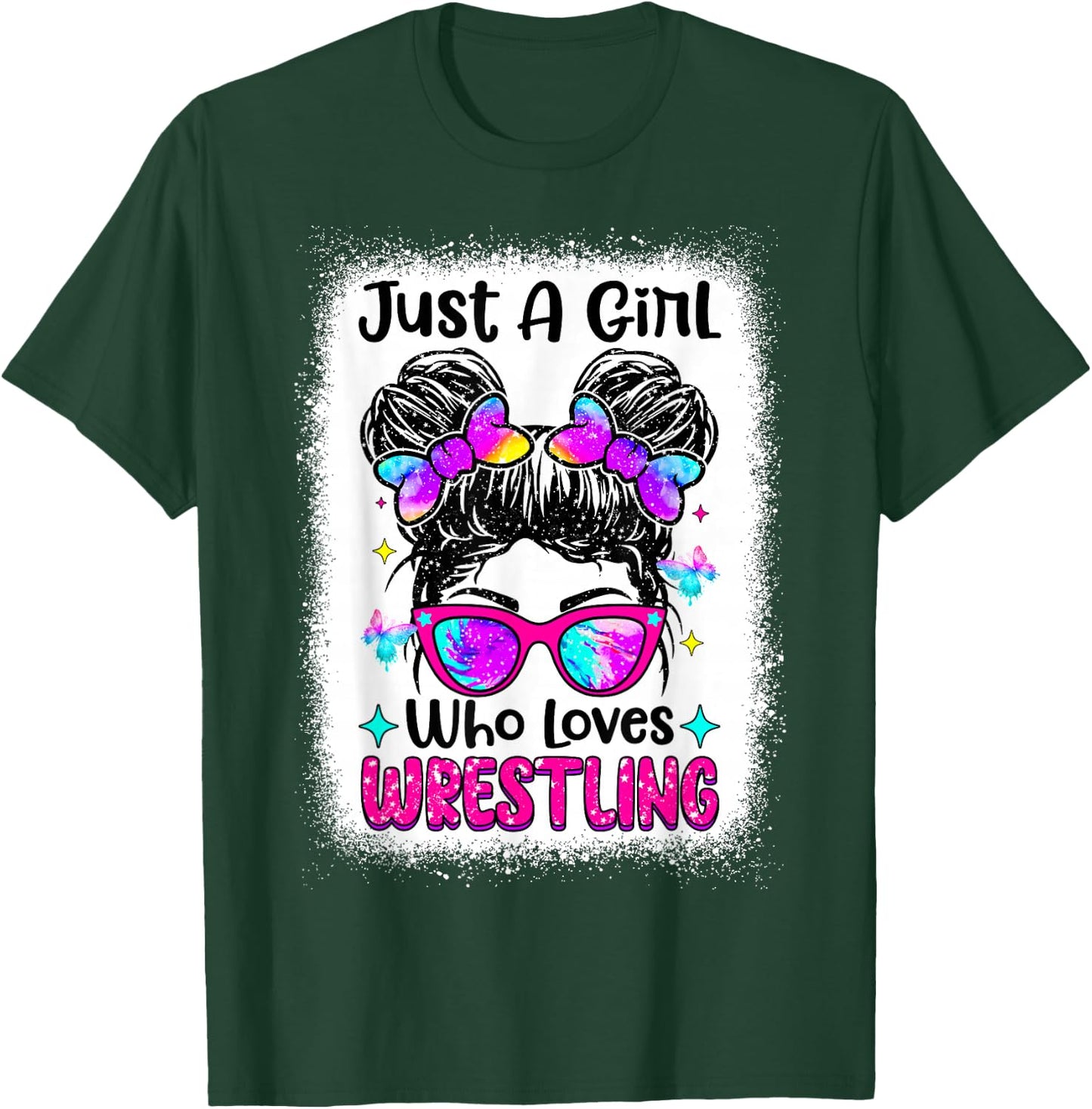 Just A Girl Who Loves Wrestling - Wrestler Girl & Women T-Shirt - T-Shirt | Forest