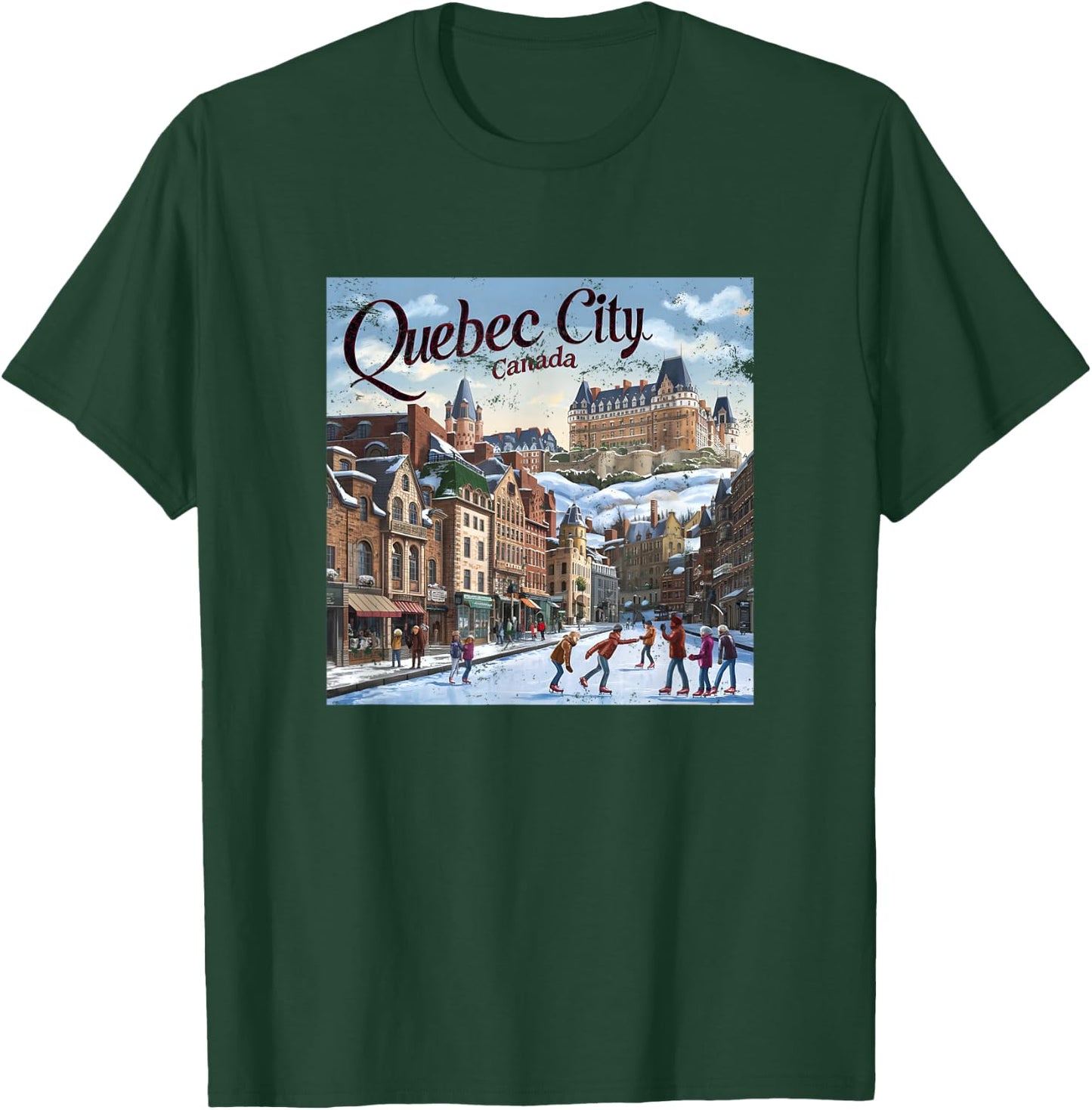 Quebec City Canada T-Shirt - T-Shirt | Forest