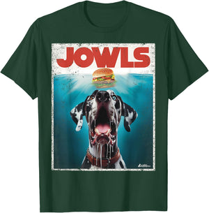 Great Dane Jowls, Paws Harlequin, Blue Eye, Dog Mom, Dog Dad Men Women Kids T-Shirt - T-Shirt | Forest