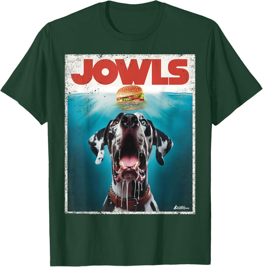 Great Dane Jowls, Paws Harlequin, Blue Eye, Dog Mom, Dog Dad Men Women Kids T-Shirt - T-Shirt | Forest