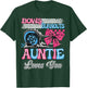 Burnouts or Bows Auntie Loves You Gender Reveal Party T-Shirt - T-Shirt | Forest