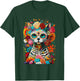 Sugar Skull Cat De Los Muertos La Catrina Day Of The Dead Women Kids T-Shirt - T-Shirt | Forest
