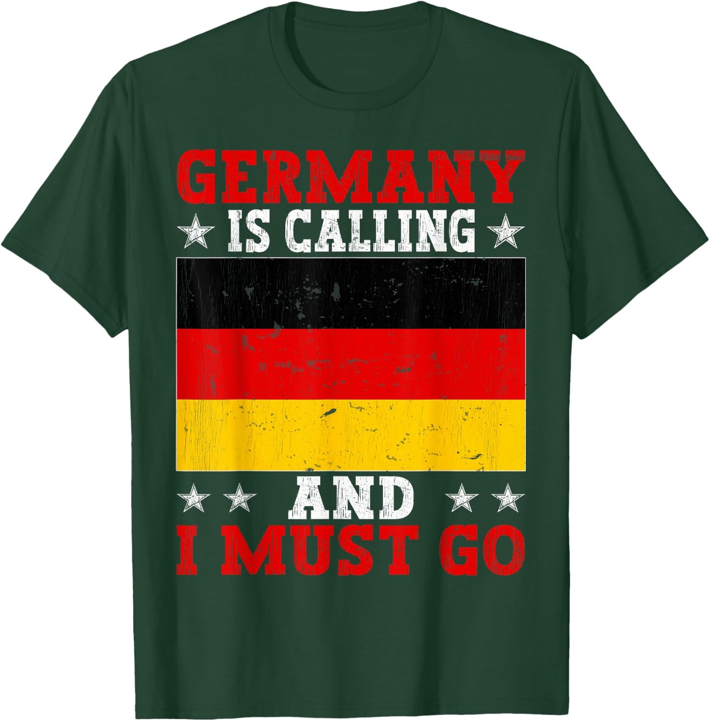 Germany Is Calling And I Must Go Travel Vintage T-Shirt - T-Shirt | Forest