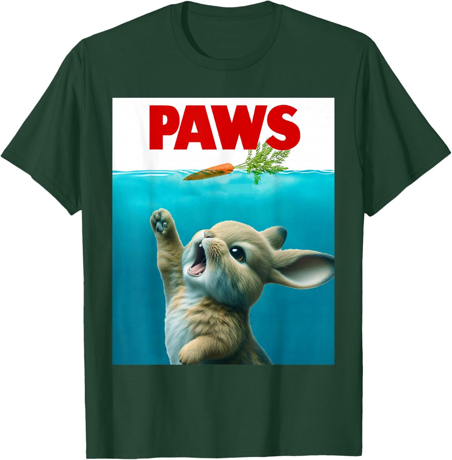 Paws Cute Bunny T-Shirt - T-Shirt | Forest