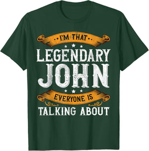 John Personal Name Funny John First Name T-Shirt - T-Shirt | Forest