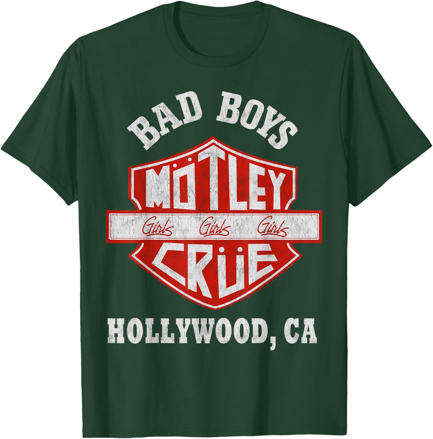 Mötley Crüe – Bad Boys Shield T-Shirt - T-Shirt | Forest