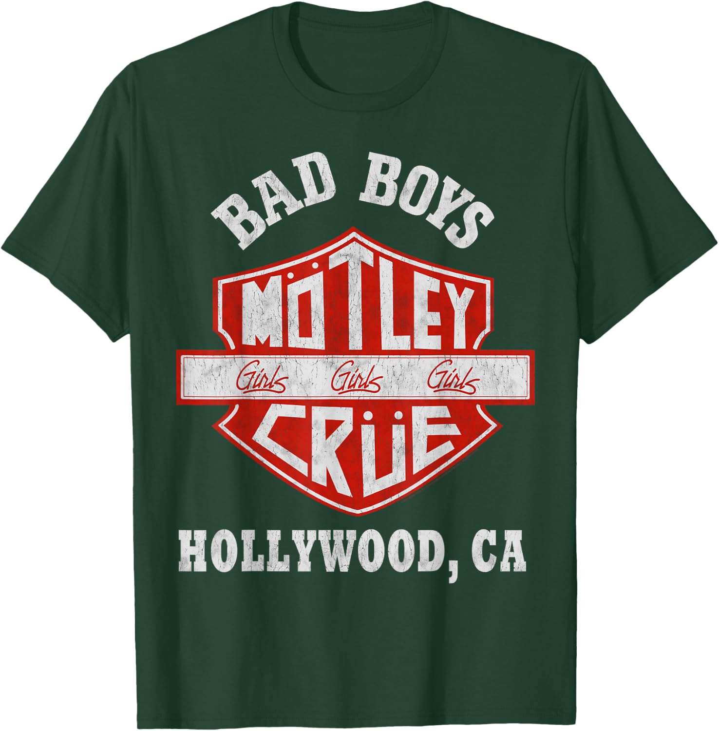 Mötley Crüe – Bad Boys Shield T-Shirt - T-Shirt | Forest