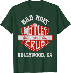 Mötley Crüe – Bad Boys Shield T-Shirt - T-Shirt | Forest