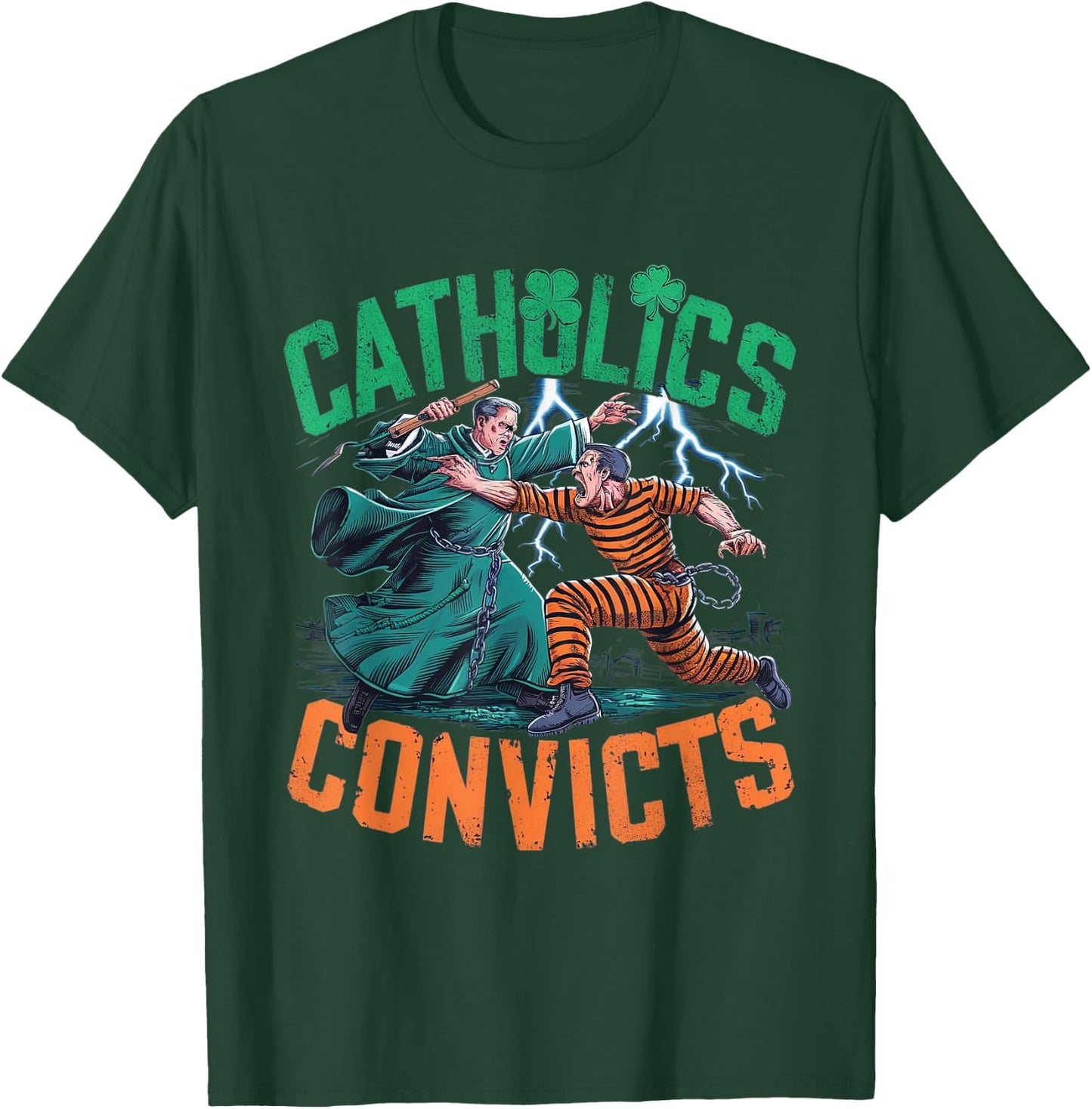 Classic Catholics vs Convicts 1988 T-Shirt - T-Shirt | Forest