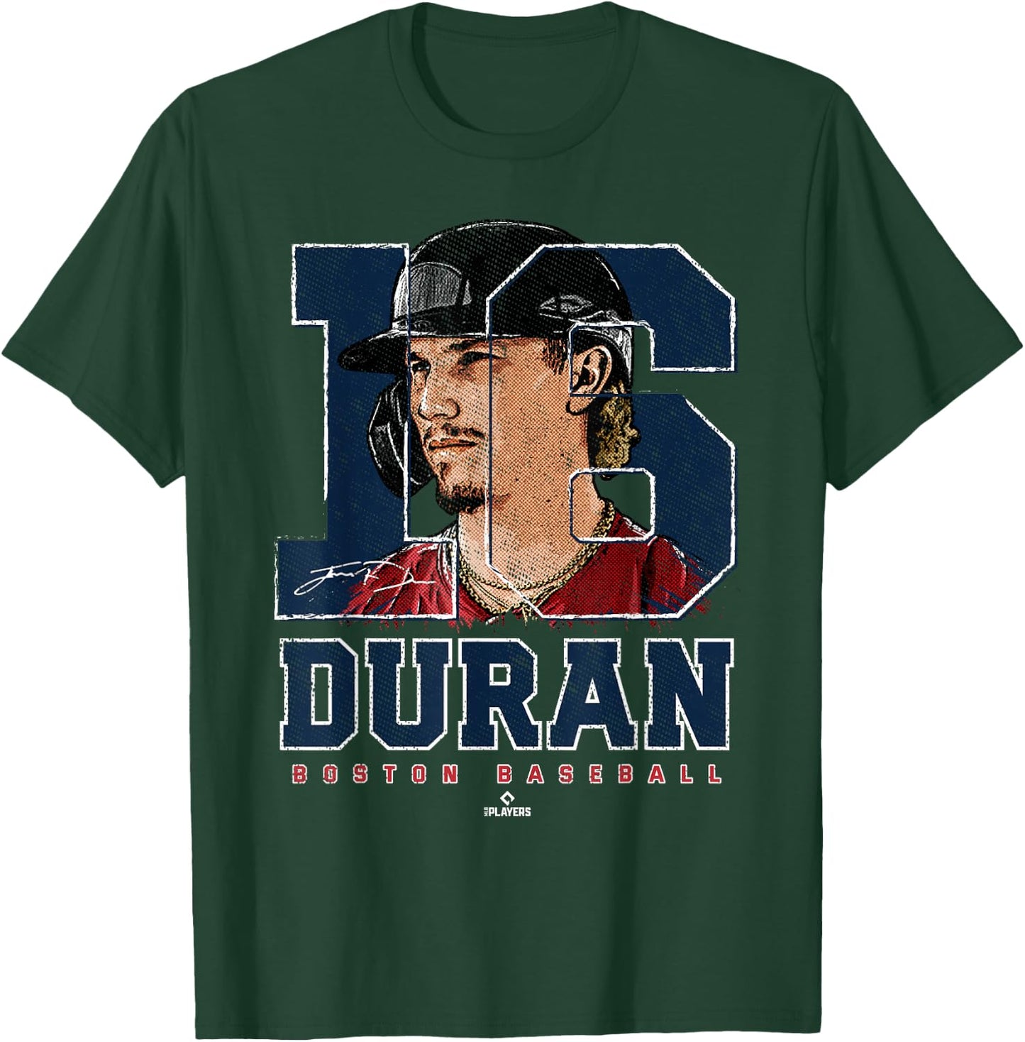 Silhouette Jarren Duran Boston MLBPA T-Shirt - T-Shirt | Forest