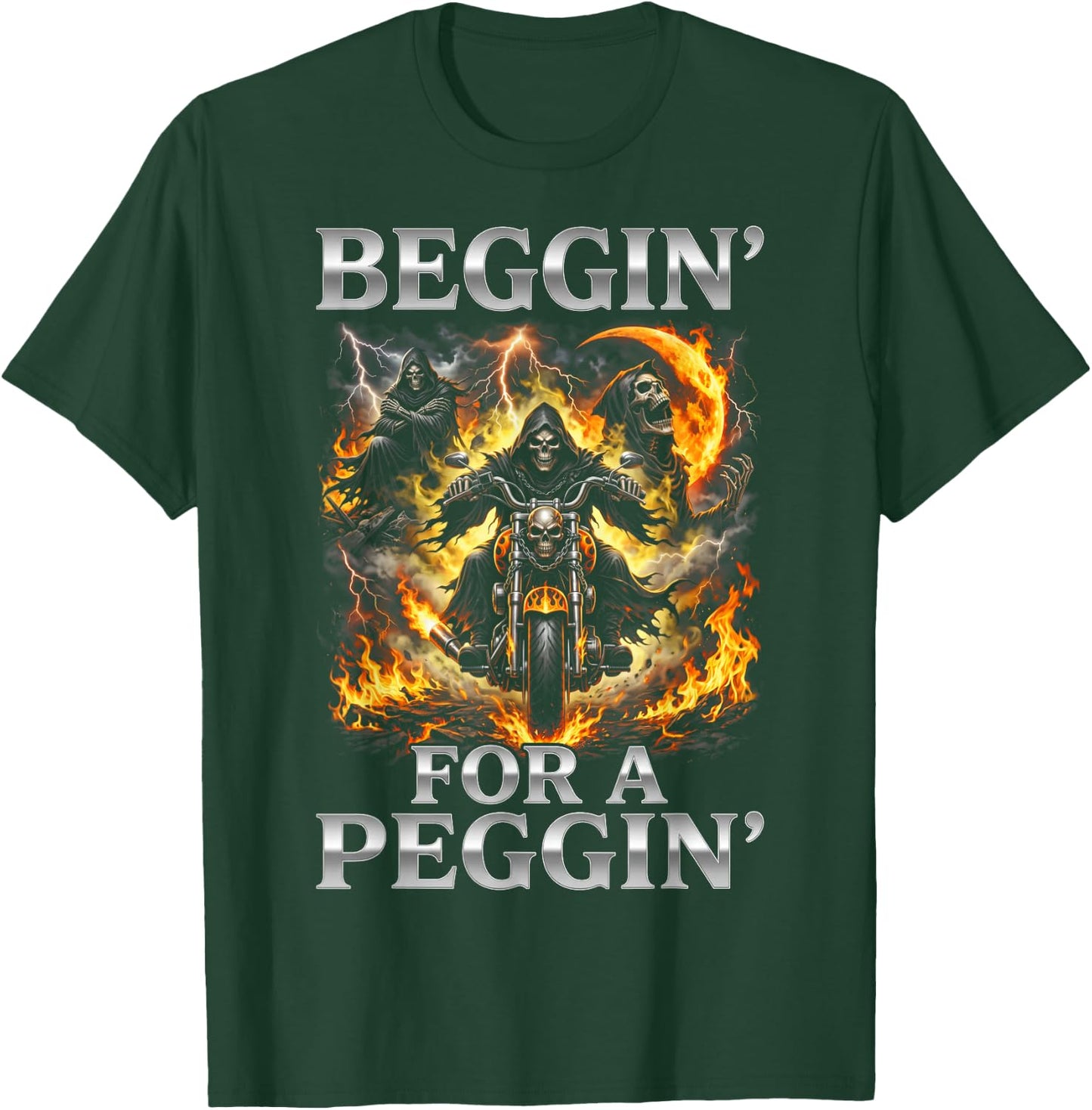 White Trash Party Attire Men Funny Beggin for A Peggin T-Shirt - T-Shirt | Forest