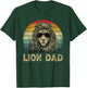 Vintage Lion Dad Lion Lovers Daddy Father's Day T-Shirt - T-Shirt | Forest