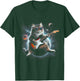 Rock Cat Playing Guitar Electric in space Funny kitty Galaxy Women Kids T-Shirt - T-Shirt | Forest