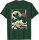 Great Pyrenees Japanese Kanagawa Wave Funny Surf Dog T-Shirt - T-Shirt | Forest
