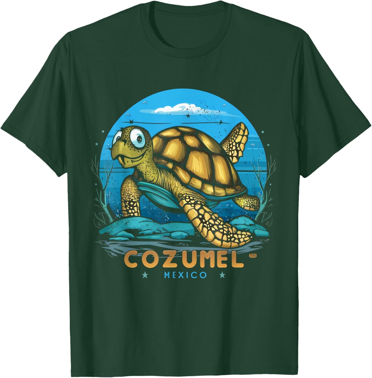 Cozumel, Mexico Sea Turtle T-Shirt - T-Shirt | Forest