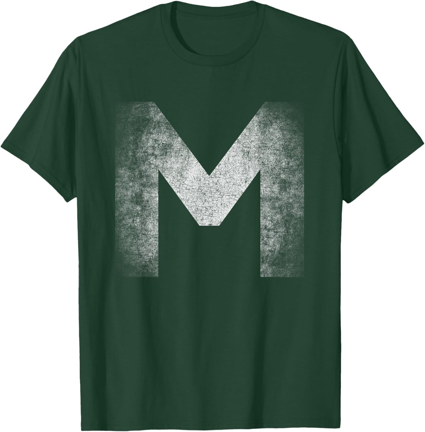 Letter M Capital Alphabet Monogram - M Initial Name Letter M T-Shirt - T-Shirt | Forest