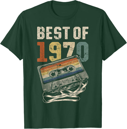 Best of 1970 Cassette 56 Years Music Retro Birthday