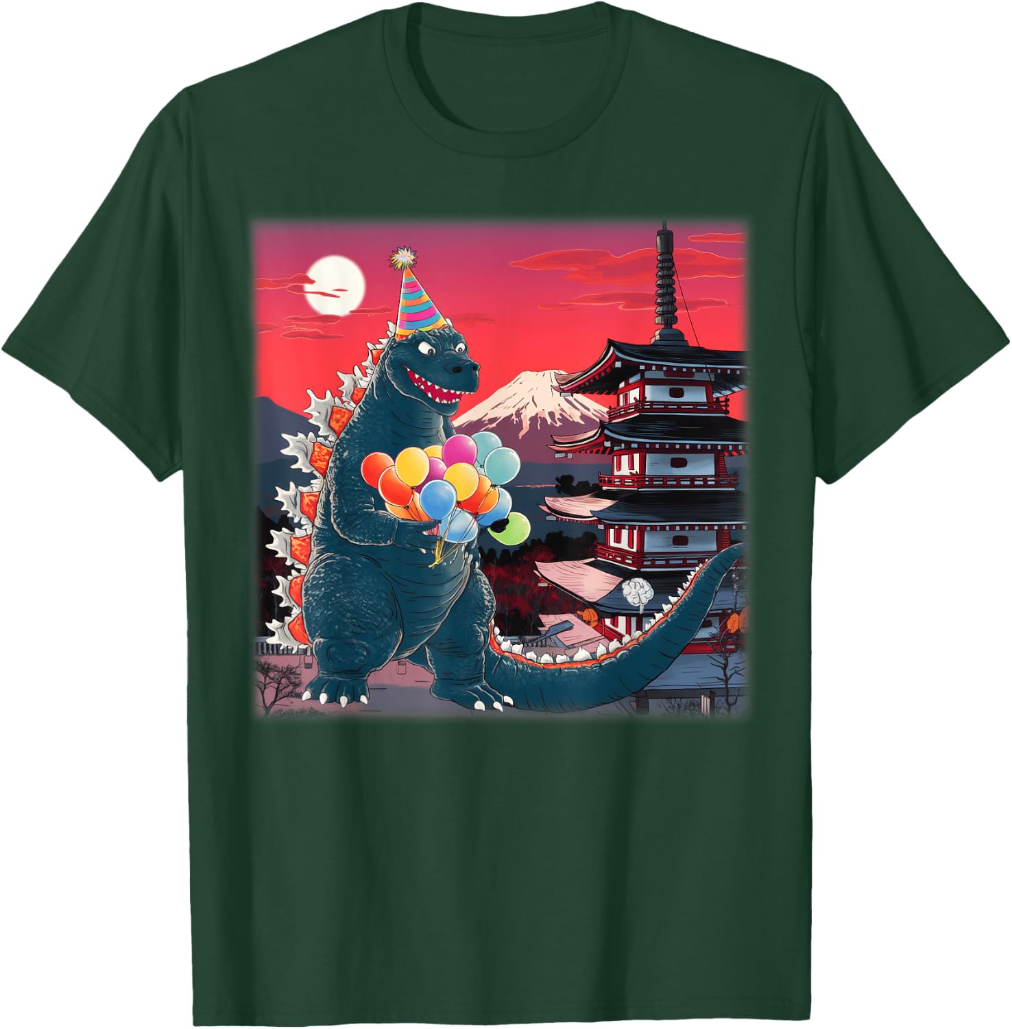 Kaiju Birthday Party Japan Monster Movie Bday Decorations T-Shirt - T-Shirt | Forest