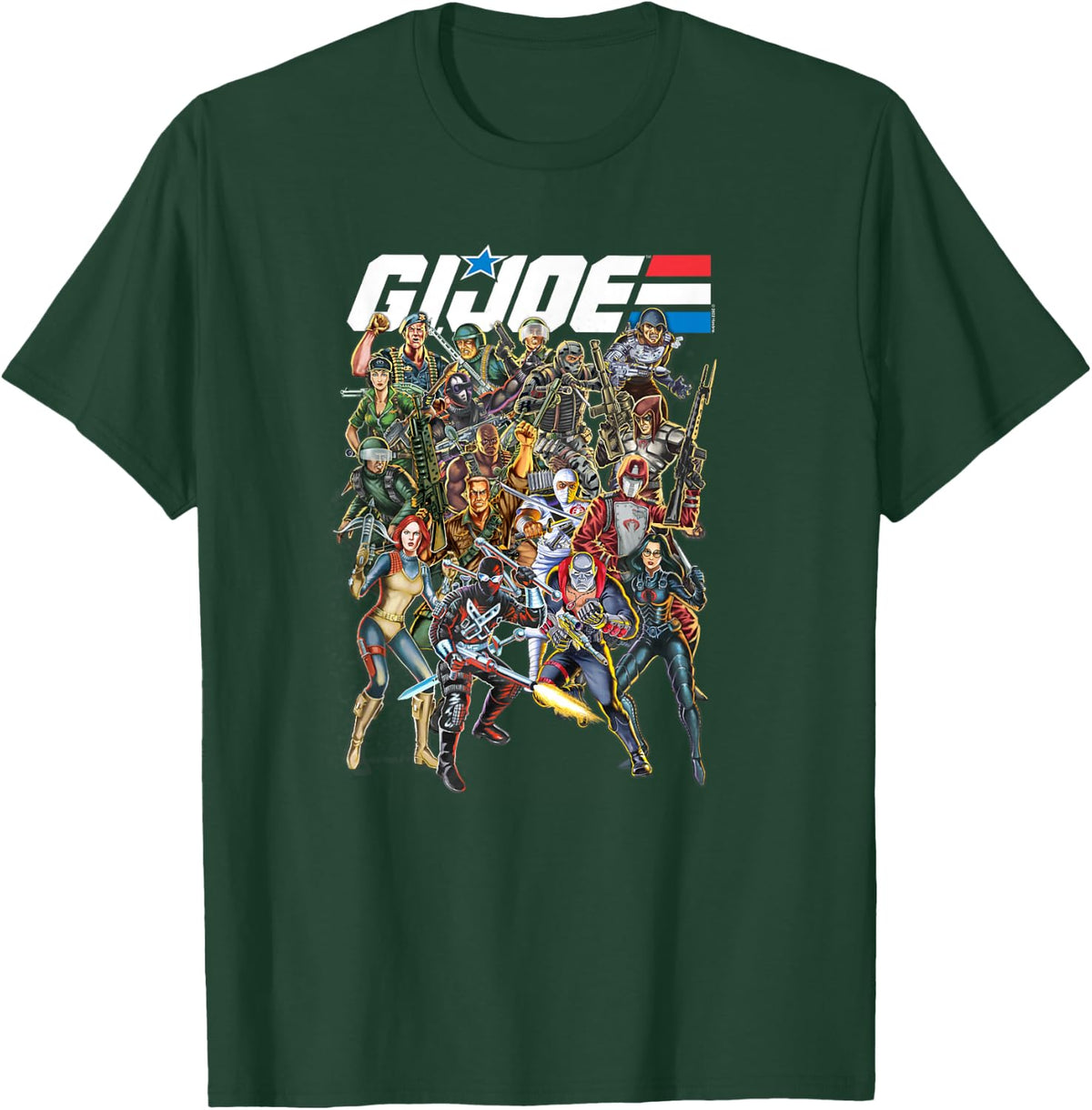 G.I. Joe A Real American Hero Vintage Character Mashup T-Shirt - T-Shirt | Forest