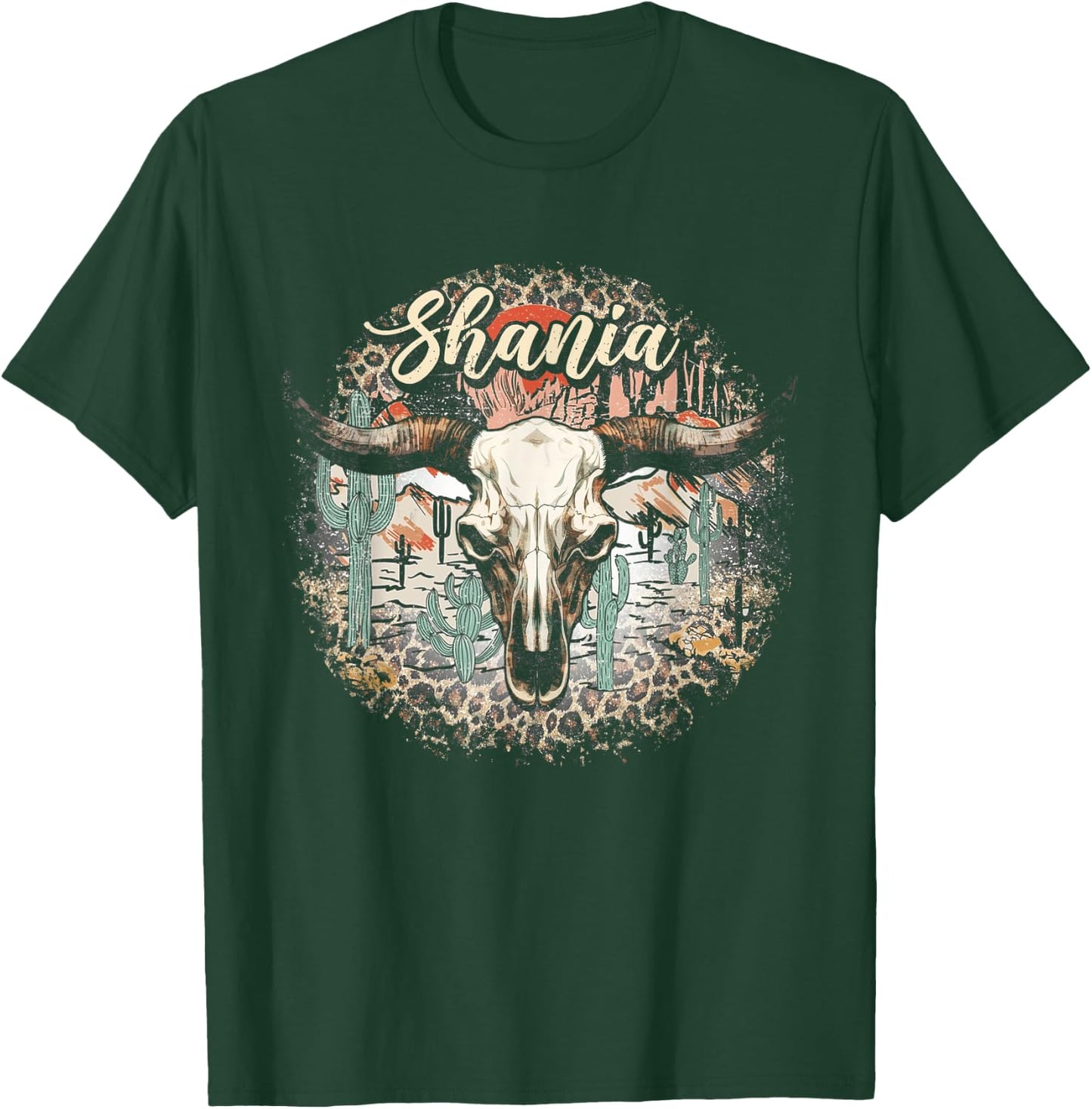 I Love Shania Vintage First Name Outfits Pride Name Happily T-Shirt - T-Shirt | Forest