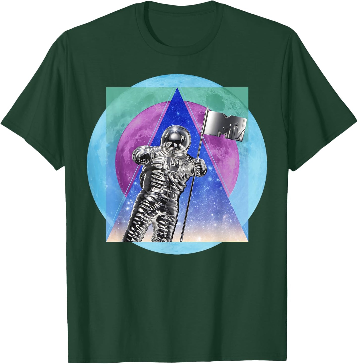 MTV VMA Award Abstract Moon Poster T-Shirt - T-Shirt | Forest