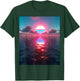 Vaporwave Aesthetic Sunset Above Reflecting Sea T-Shirt - T-Shirt | Forest