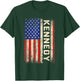 Kennedy Last Name Shirt Kennedy Name American Flag T-Shirt - T-Shirt | Forest