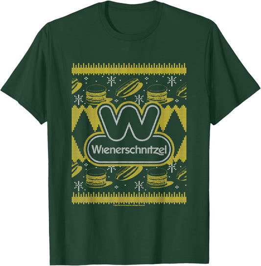 Wienerschnitzel Christmas Fast Food Ugly Sweater Vintage T-Shirt - T-Shirt | Forest