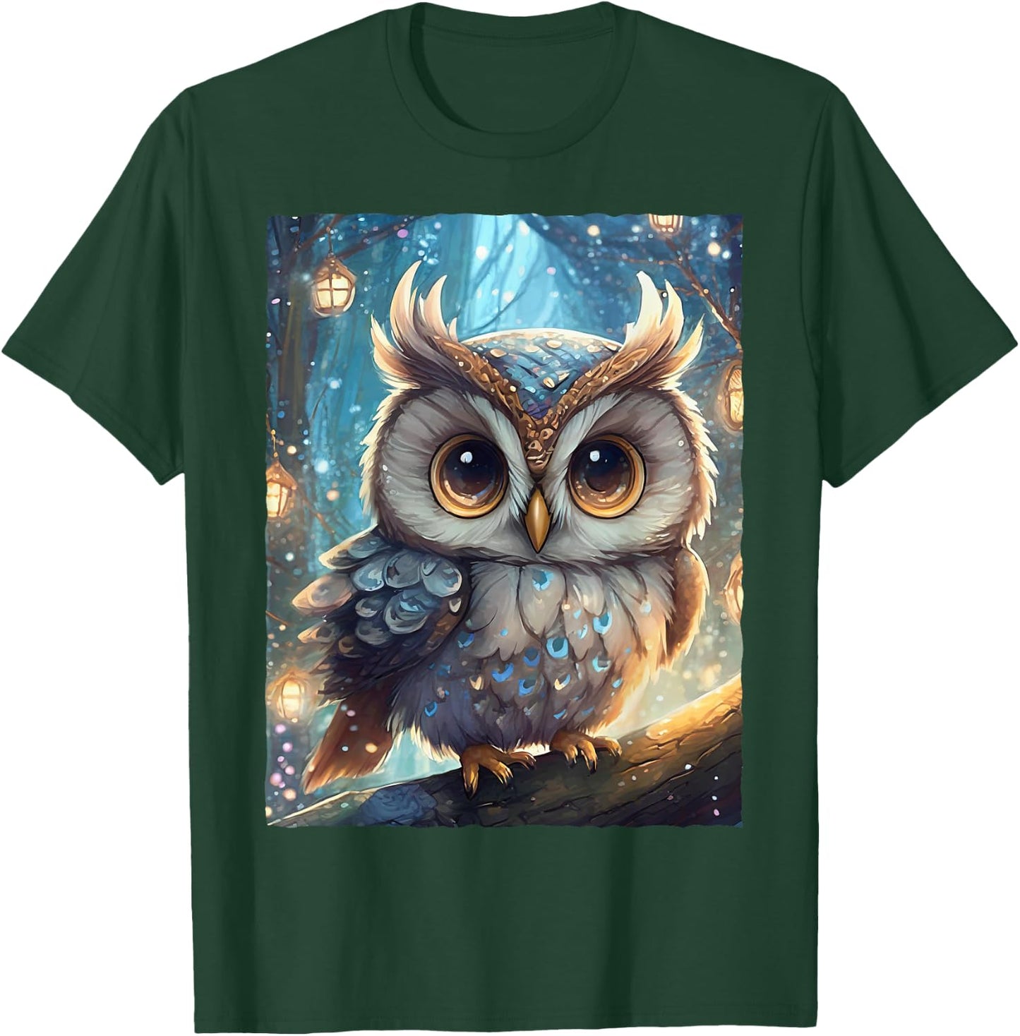 Cute Kawaii Owl T-Shirt - T-Shirt | Forest