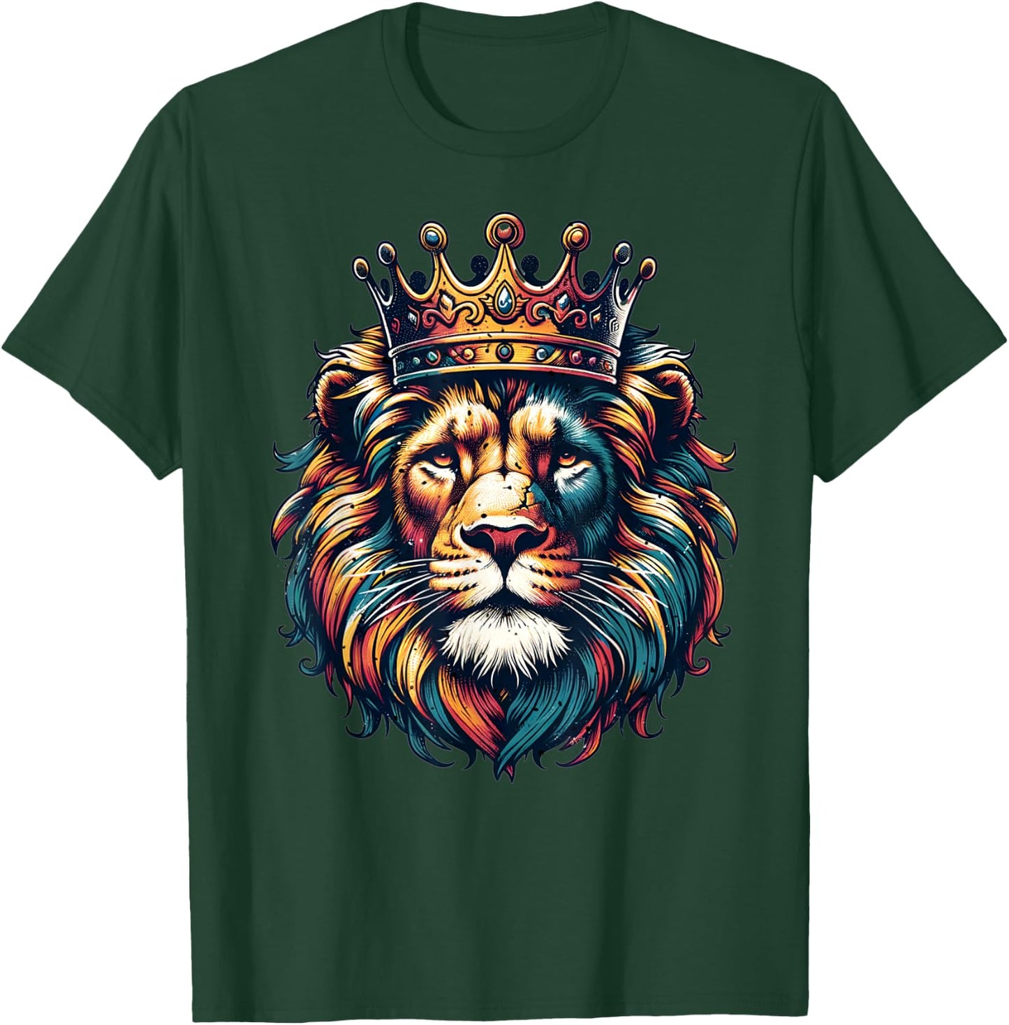 (2 SIDED) Lion of Judah Hebrew Black Israelite Bible Verses T-Shirt - T-Shirt | Forest