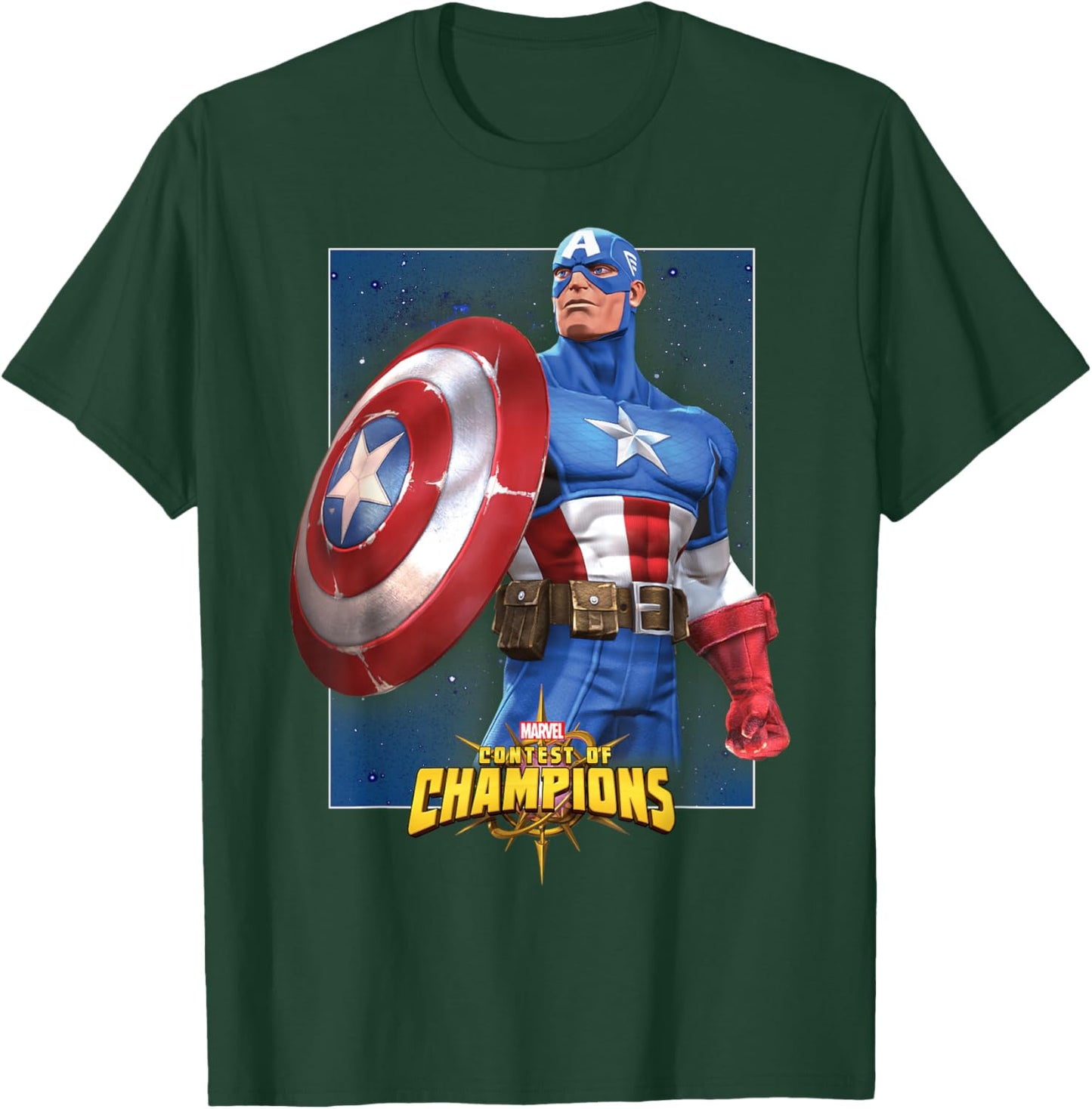Marvel Contest of Champions Captain America Graphic T-Shirt - T-Shirt | Forest