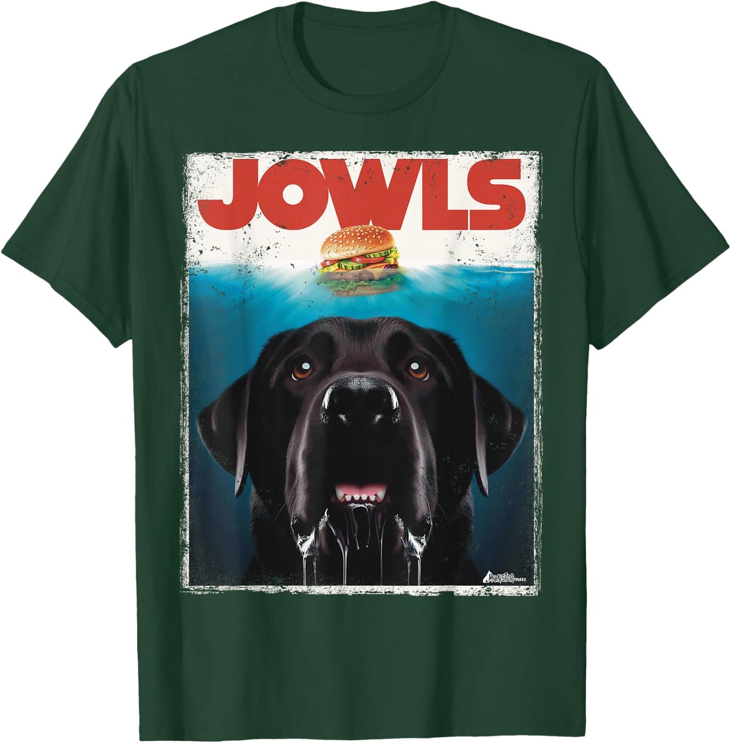 Funny Black Lab Jowls , Labrador Retriever Mom Top, Dad T-Shirt - T-Shirt | Forest