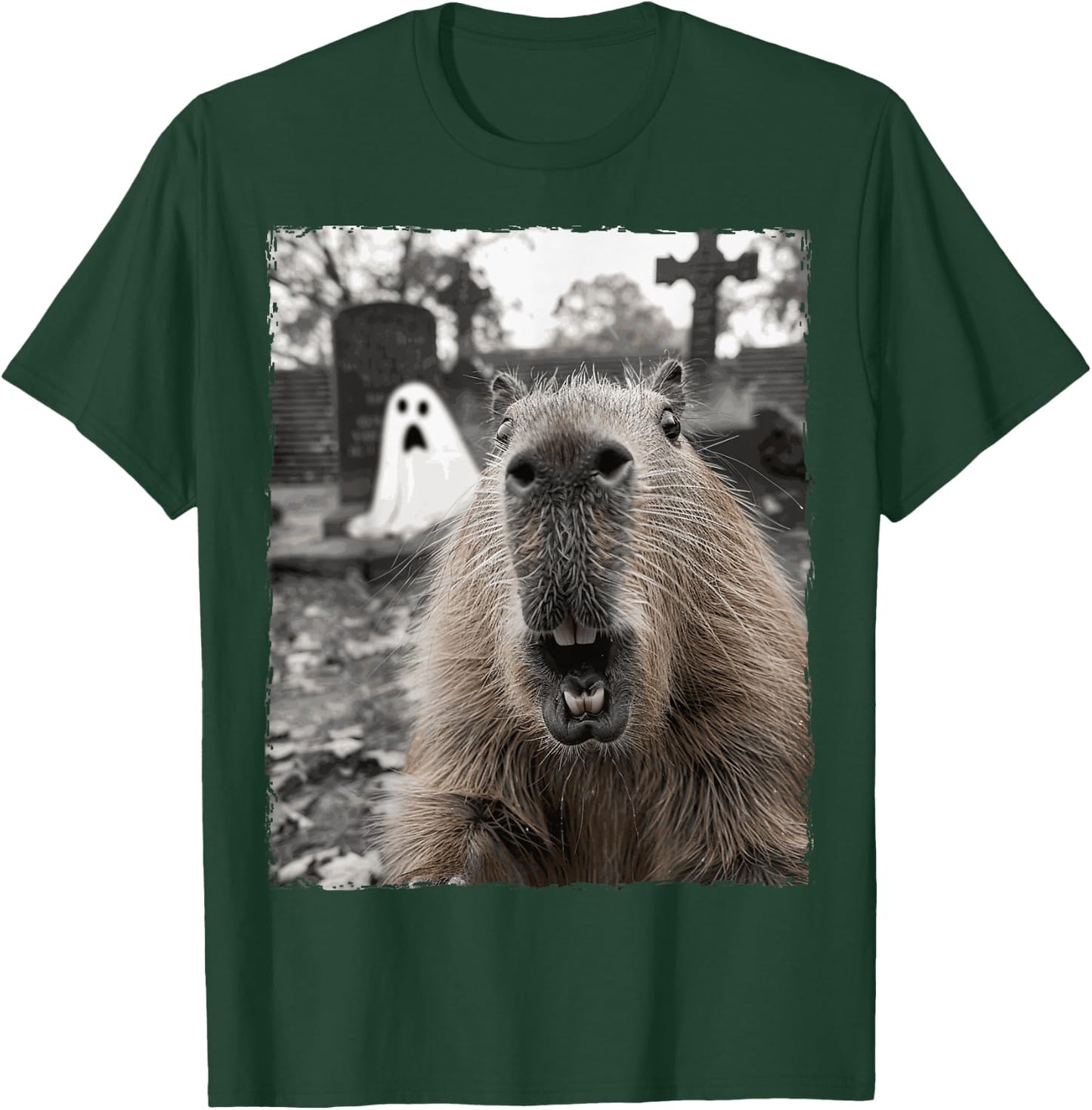 Funny Capybara Halloween Costume T-Shirt - T-Shirt | Forest